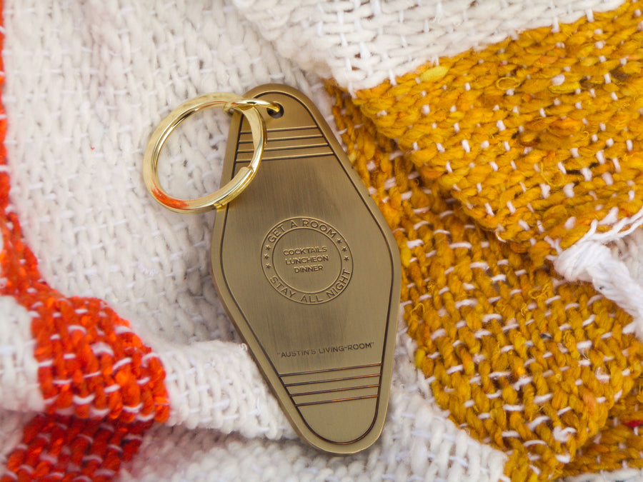 South Congress Hotel Brass Keychain